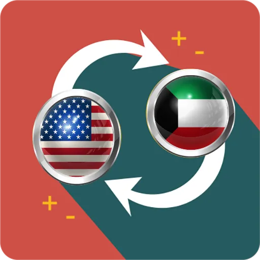 US dollar to Kuwaiti dinar icon