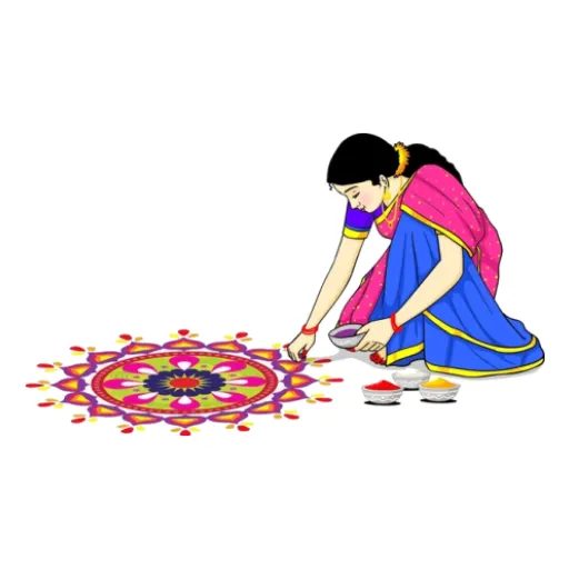 Draw Kolam Rangoli icon