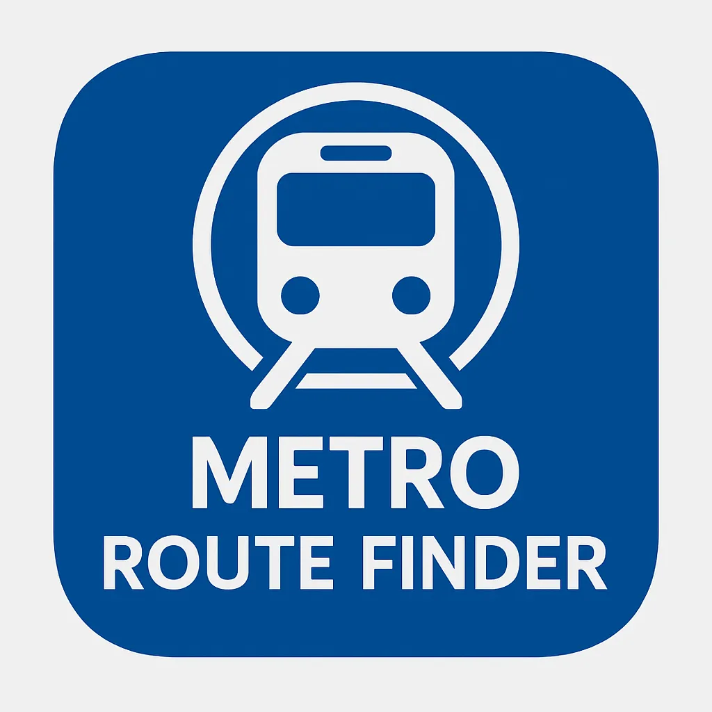 Metro Route Finder - Find Route, Fare , Travel Time and Maps of Indian Metro icon