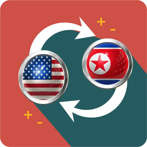 US dollar to North Korean won icon
