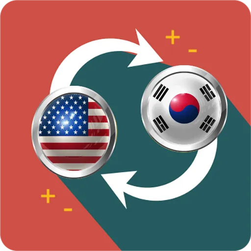 US dollar to South Korean won icon