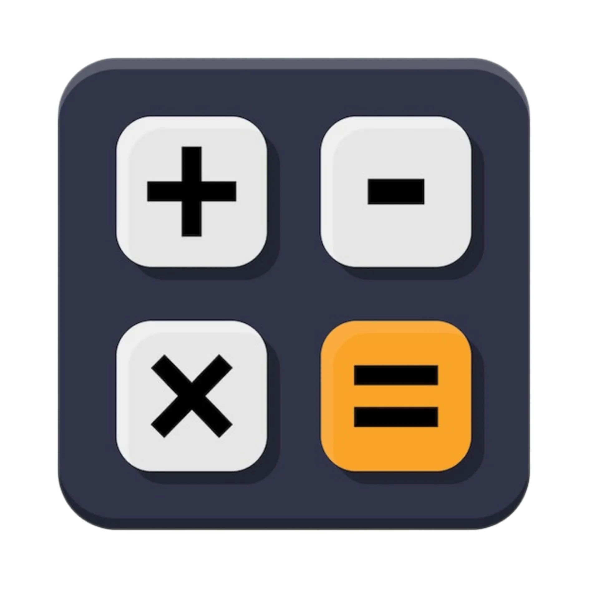 Calculator with history icon