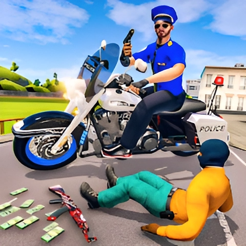 Police Moto Bike Mafia Chase icon