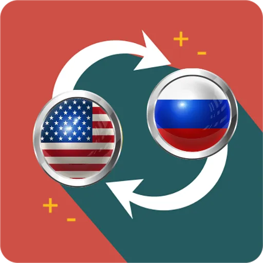 US dollar to Russian ruble icon