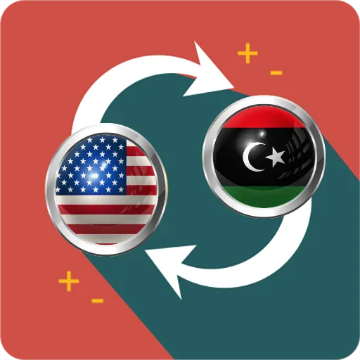US dollar to Libyan dinar icon