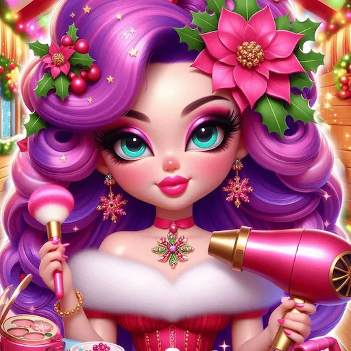 Christmas Makeover Makeup Game icon
