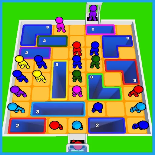 Stickmen Slide Drop Puzzle icon