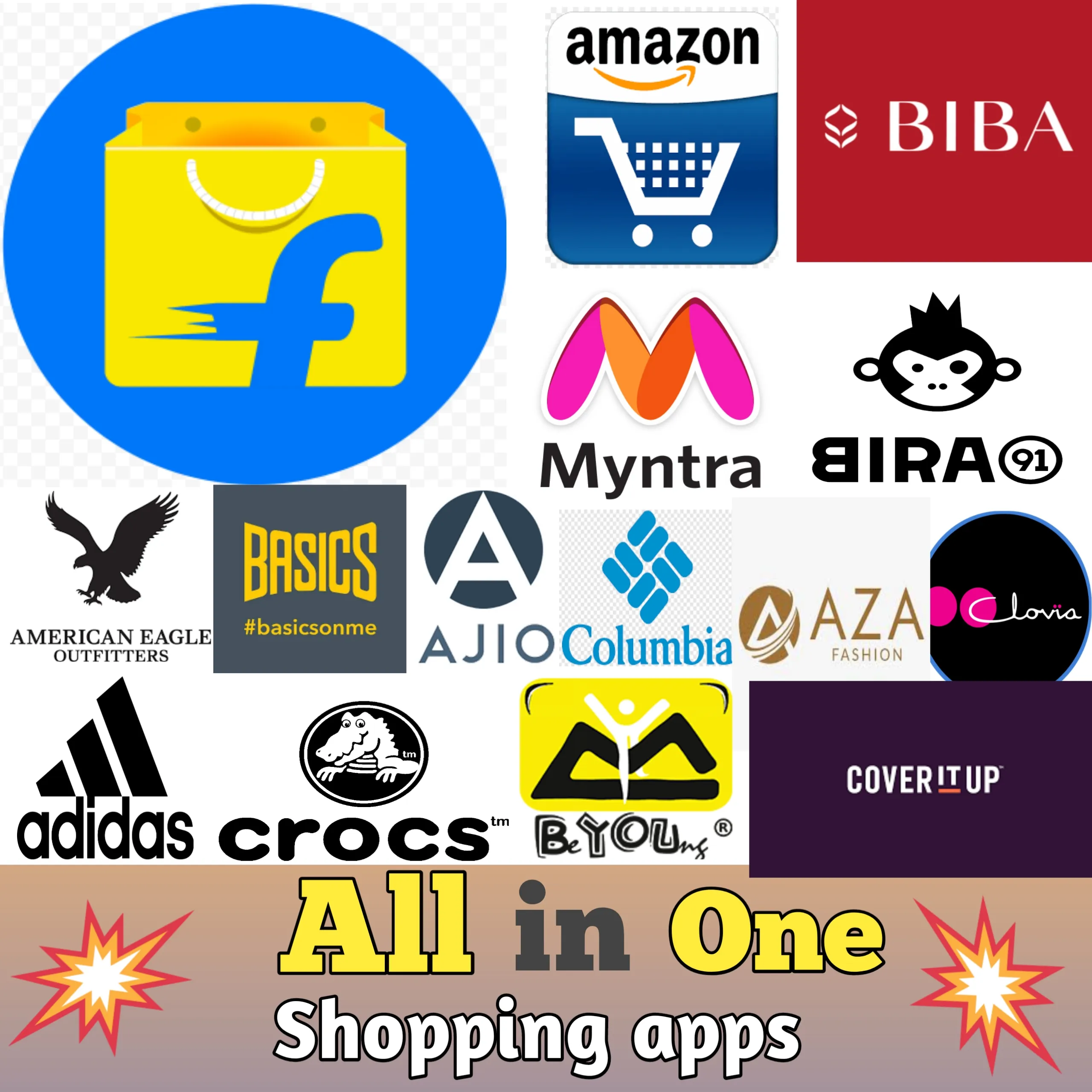 All in one shopping apps icon