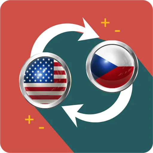 US dollar to Czech koruna icon