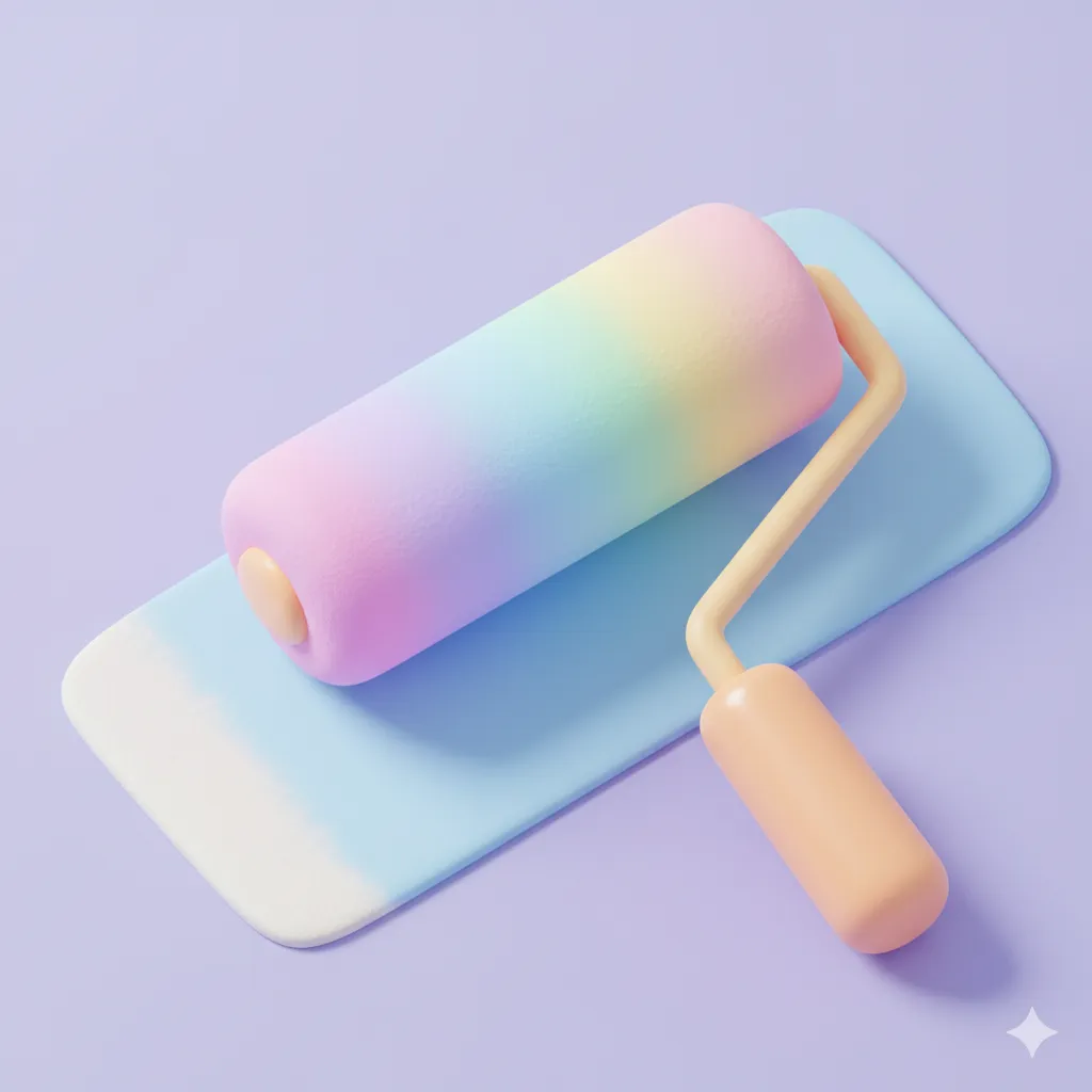 Paint Roller Path 3D icon