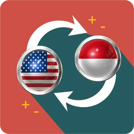 US dollar to Indonesian rupiah icon