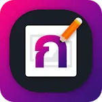 Write Thai Text on photo icon