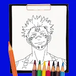 Anime Male Coloring Book icon