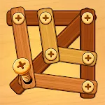 Wooden Screw: Nuts and Bolts icon