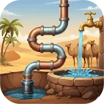 Desert Pipes: Plumber Puzzle icon