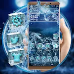 Blue Ice Horse Launcher Theme icon