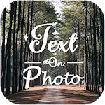 Text on photo icon