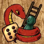 Snake and ladders classic icon