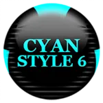 Cyan Icon Pack Style 6 icon