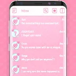Pink messenger theme icon