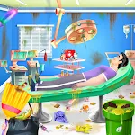 Girls Hospital Cleaning Games icon