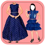Kids Fashion Frock Photo Suit icon
