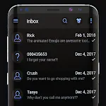 Cool black messenger theme icon