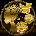 Gold Butterfly Girl Theme icon