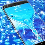 Water drops lock screen icon
