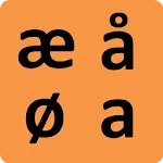 Danish alphabet for old people icon