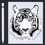 How to Draw Tiger Step by Step icon