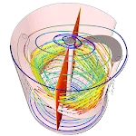 Fluid dynamics icon
