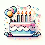 Birthday Cake & Wishing Card icon