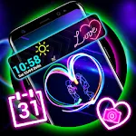 Neon Heart Launcher Theme icon