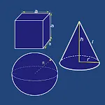 Volume calculator - 3D shapes icon