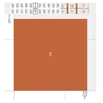 Rectangle of constant area icon