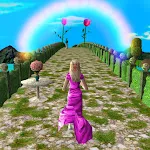 Princess runner. Endless bridg icon