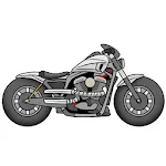 Draw Motorcycles: Cruiser icon