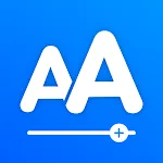 Enlarge font: Change font size icon