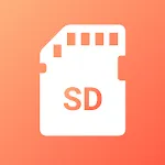 Move app to SD card: Transfer icon
