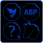 Black and Blue Icon Pack icon