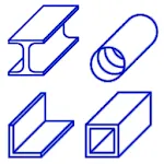 Pipe and metal calculator icon