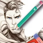 How to draw superheroes icon