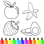 Fruits and Vegetables Coloring icon