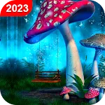 Mushroom Garden Live Wallpaper icon