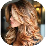 Hair highlights color app icon