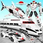 Shark Robot Car Transform Game icon