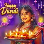 Happy Diwali Photo Frame 2025 icon