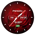 Rose clock live wallpaper icon