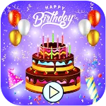Birthday Video Maker with Song icon